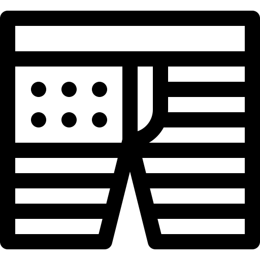 spodenki Basic Rounded Lineal ikona