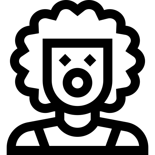 clown Basic Straight Lineal icona