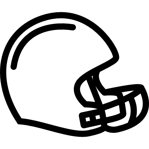 American football Coloring Lineal icon