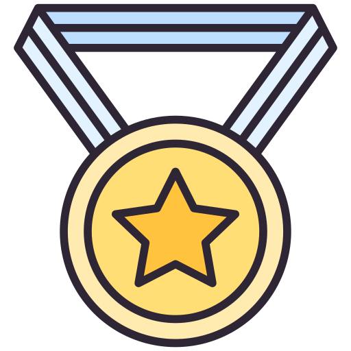 Medal Generic Outline Color icon