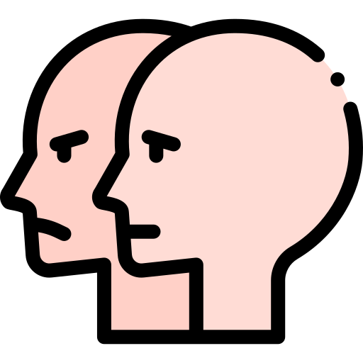 Schizophrenia Detailed Rounded Lineal color icon