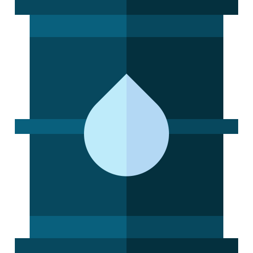 Баррель нефти Basic Straight Flat иконка