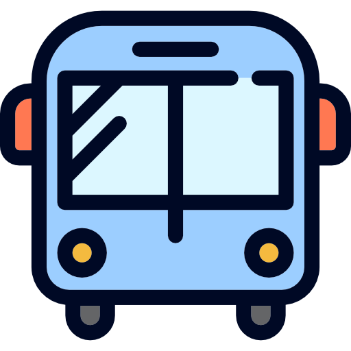 bus Detailed Rounded Lineal color icon