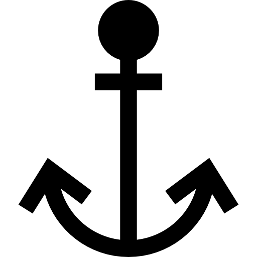 Anchor Basic Straight Filled icon