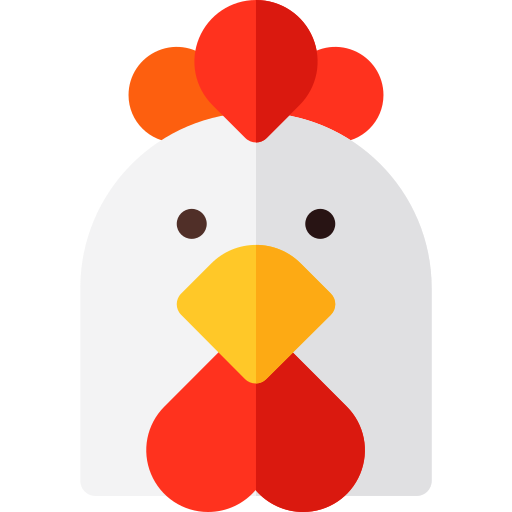 Chicken Basic Rounded Flat icon