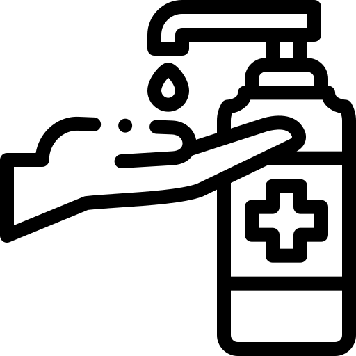 Hydroalcoholic gel Detailed Rounded Lineal icon