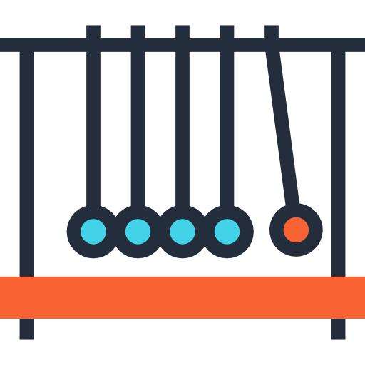 ニュートンのゆりかご Maxim Flat Two Tone Linear colors icon