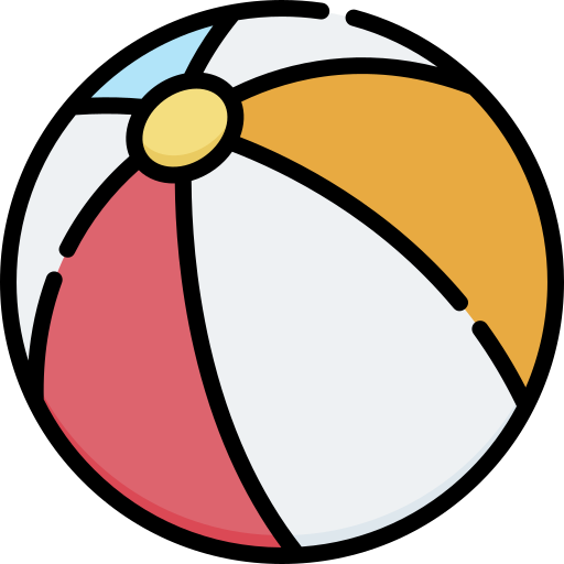 Beach ball Special Lineal color icon