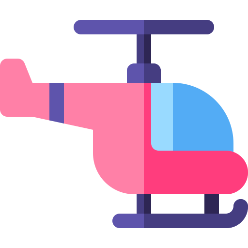 elicottero Basic Rounded Flat icona