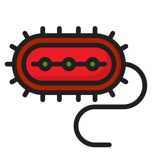 바이러스 srip Lineal Color icon