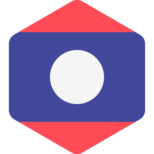 laos Flags Hexagonal Icône