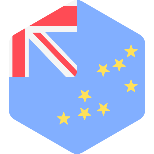 ツバル Flags Hexagonal icon