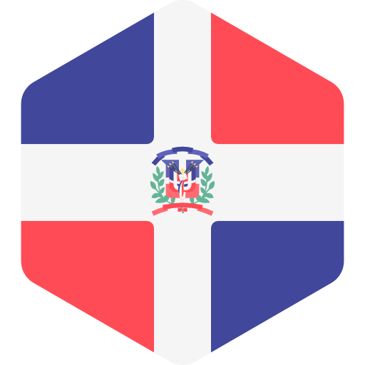 ドミニカ共和国 Flags Hexagonal icon