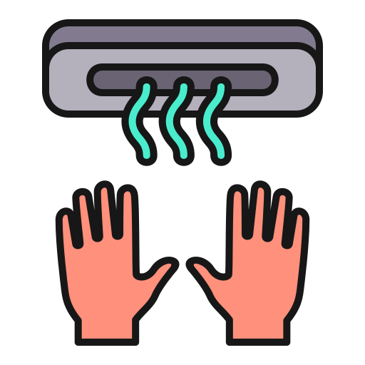 Hand dryer Generic Outline Color icon