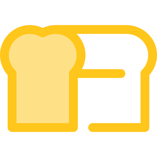 Bread Monochrome Yellow icon