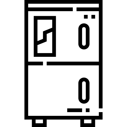 gefrierschrank Detailed Straight Lineal icon