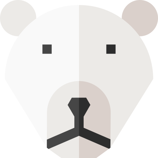 Polar bear Basic Straight Flat icon