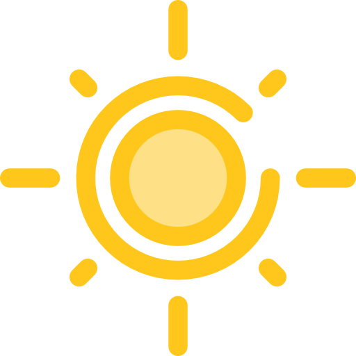 太陽 Monochrome Yellow icon