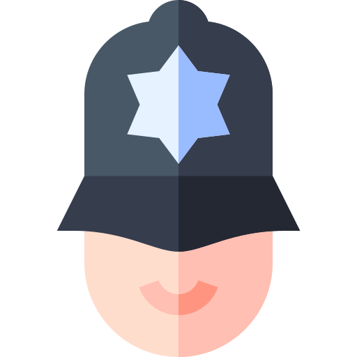 polizist Basic Straight Flat icon