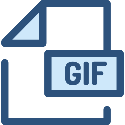 gif Monochrome Blue icon