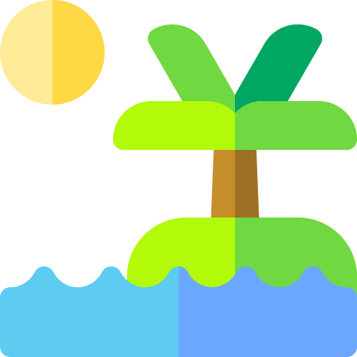 Island Basic Rounded Flat icon