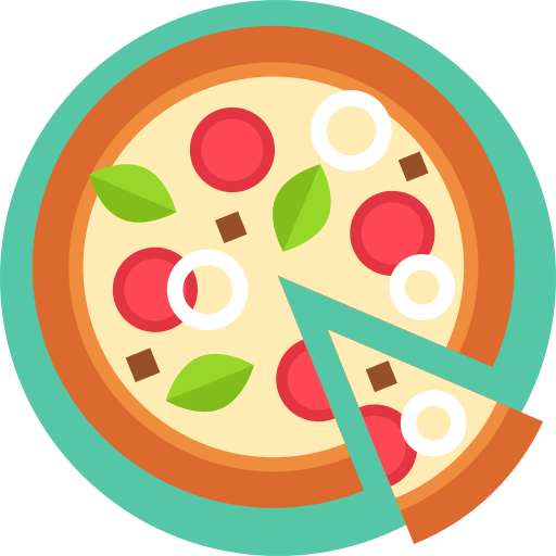 pizza Detailed Flat Circular Flat icon