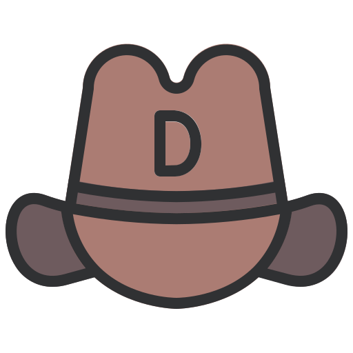 Cowboy hat Generic Outline Color icon