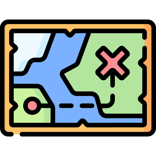 Map Special Lineal color icon