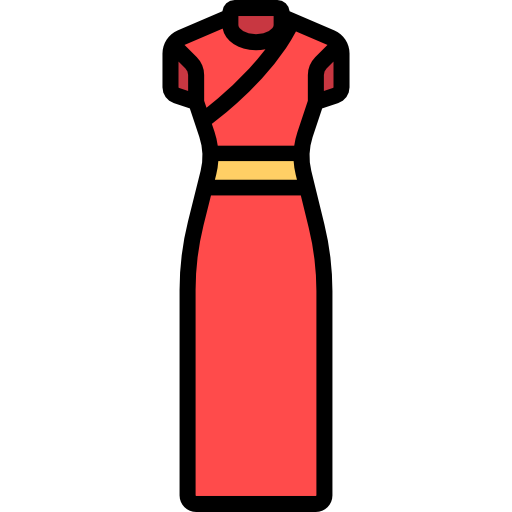 Chinese dress Special Lineal color icon