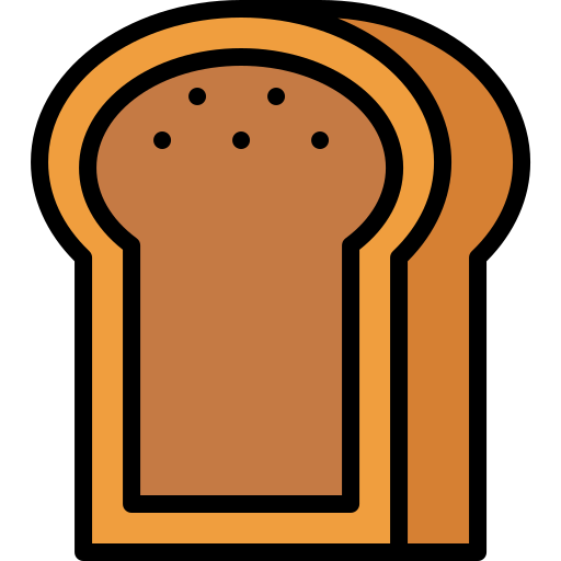 Bread Generic Outline Color icon