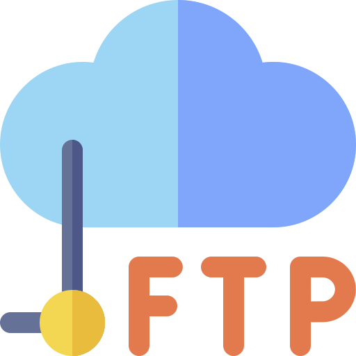 ftp Basic Rounded Flat icon