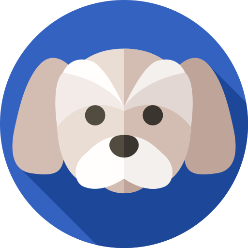 Dog Flat Circular Flat icon