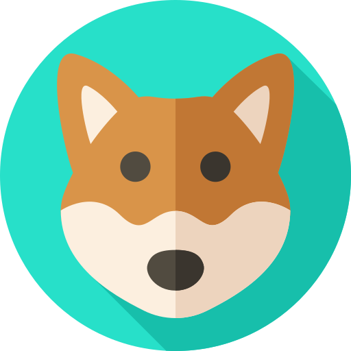 hund Flat Circular Flat icon