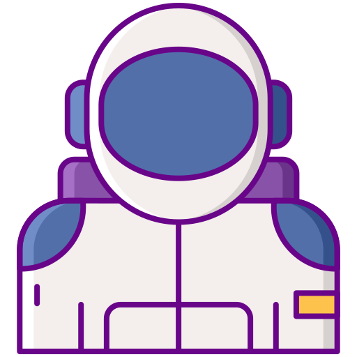 astronaut Flaticons Lineal Color icon