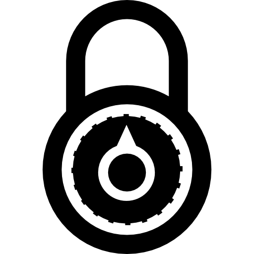 Security padlock tool  icon