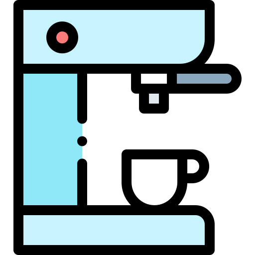 kaffeemaschine Detailed Rounded Lineal color icon