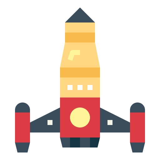 rakete Smalllikeart Flat icon