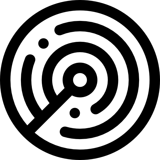 radar Basic Rounded Lineal Icône