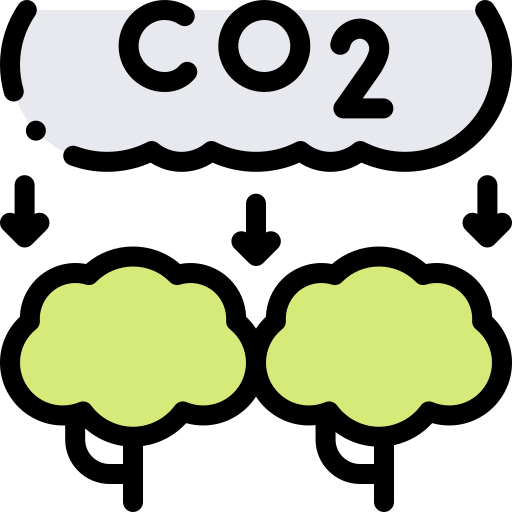 co2 Detailed Rounded Lineal color Ícone