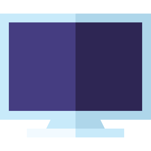 computer Basic Straight Flat icon