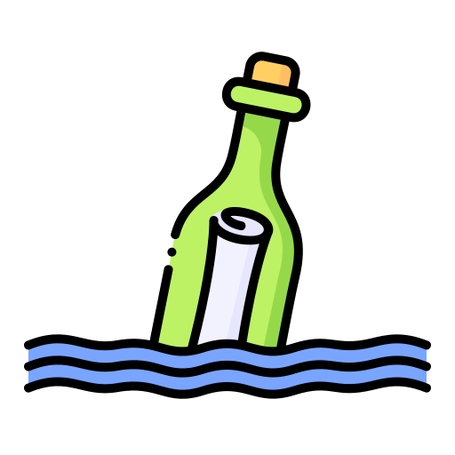 Message in a bottle Generic Outline Color icon