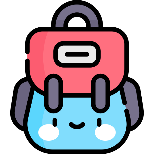 rucksack Kawaii Lineal color icon