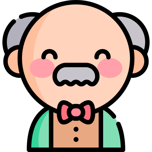 professor Kawaii Lineal color icon