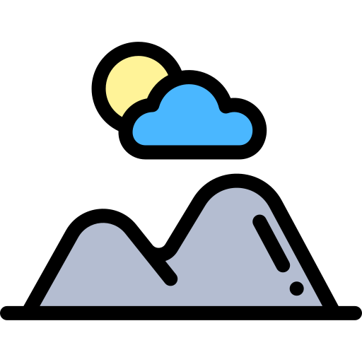 Landscape Detailed Rounded Lineal color icon