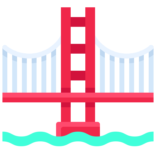 Golden gate Generic Flat icon