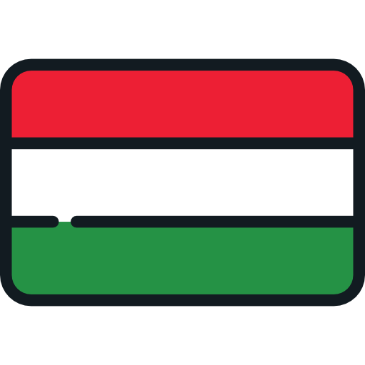 węgry Flags Rounded rectangle ikona