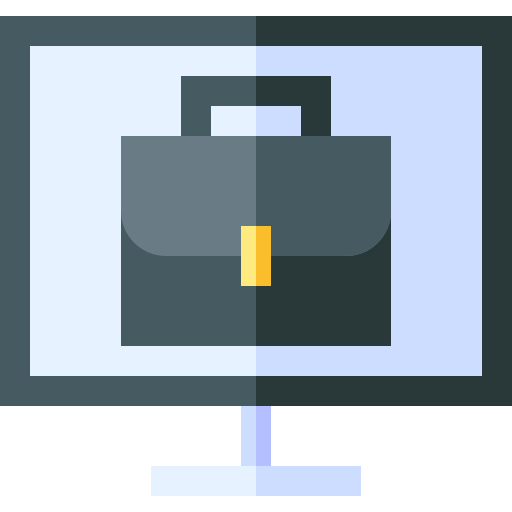 computer Basic Straight Flat icon