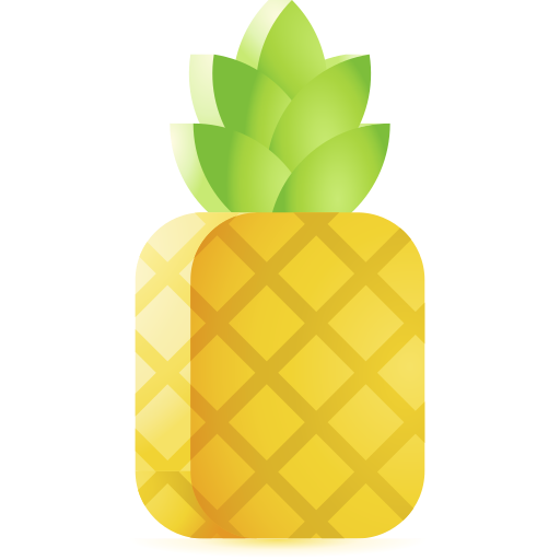 Pineapple 3D Color icon