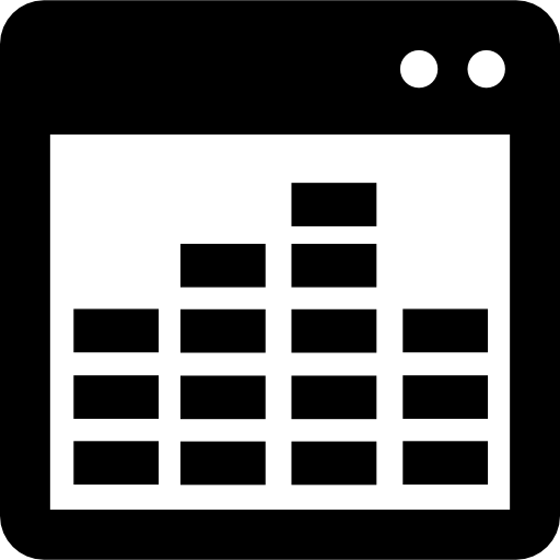 Equalizer tool on open window  icon