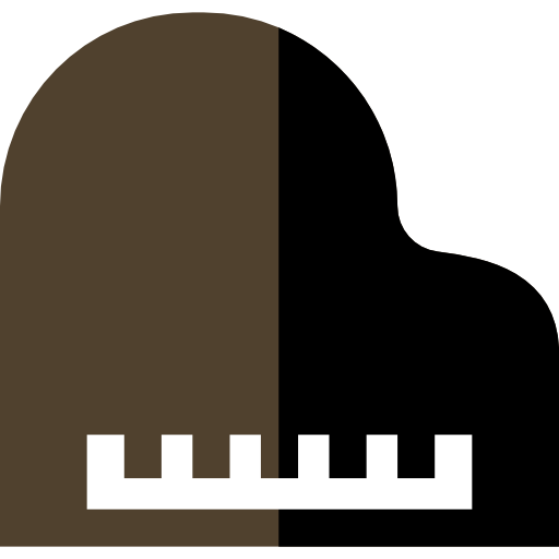 piano Basic Straight Flat Ícone